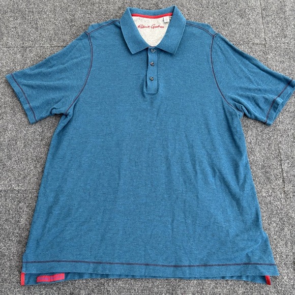 Robert Graham Other - Robert Graham Polo‎ Shirt Mens XL Teal Classic Fit Short Sleeve Preppy Adult